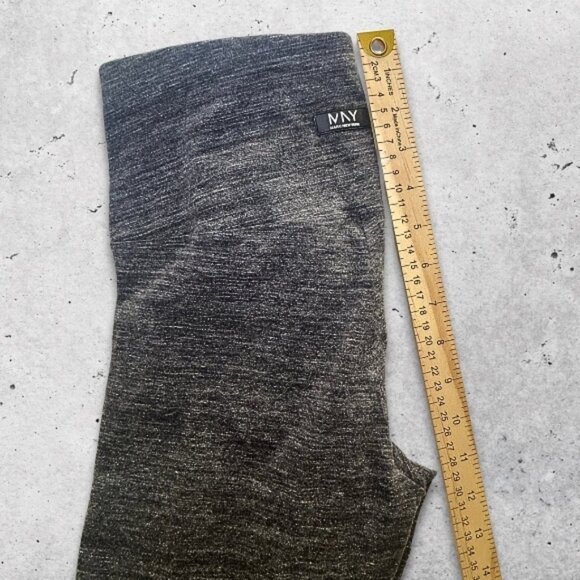 Marc New York Performance‎ Leggings Soft Stretchy Fabric Ruched Detailing Grey M - Picture 6 of 9